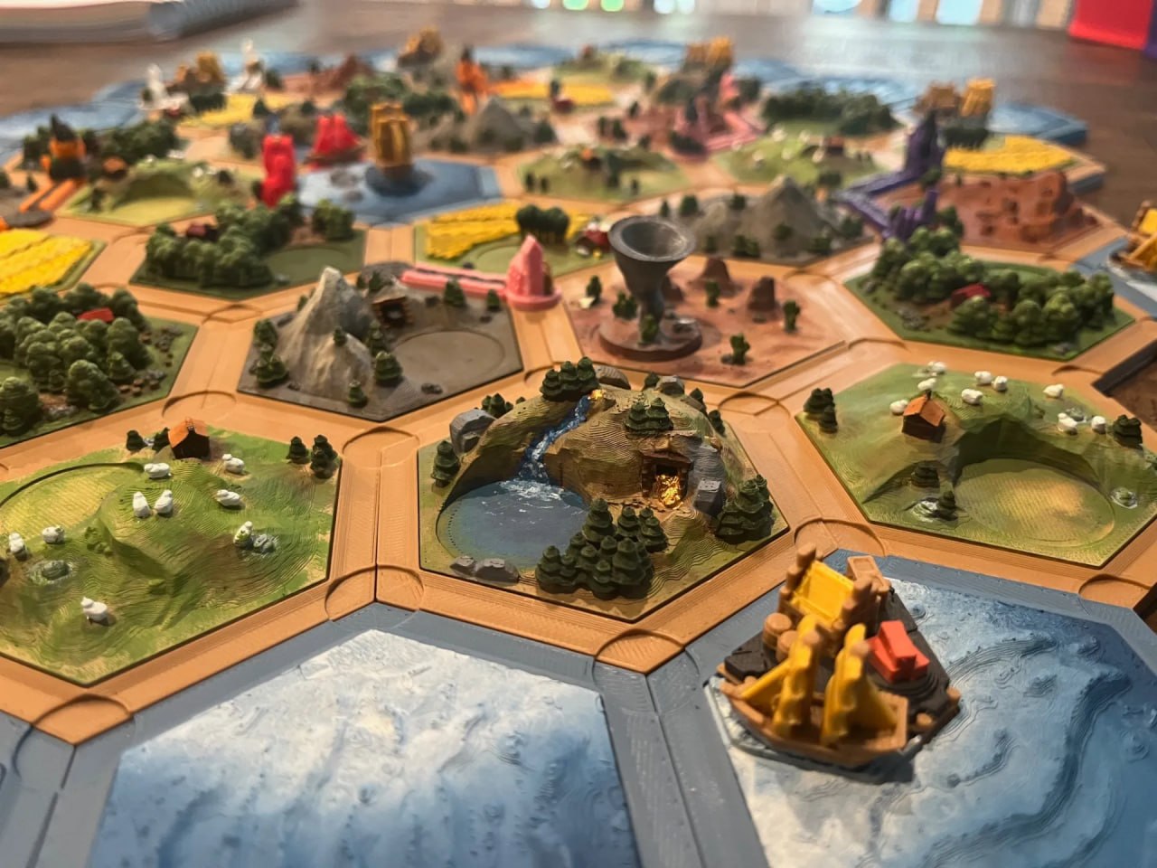 Catan 3D terrain board - detail 1